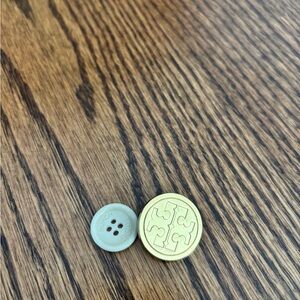 Tory Burch Gold Logo Button